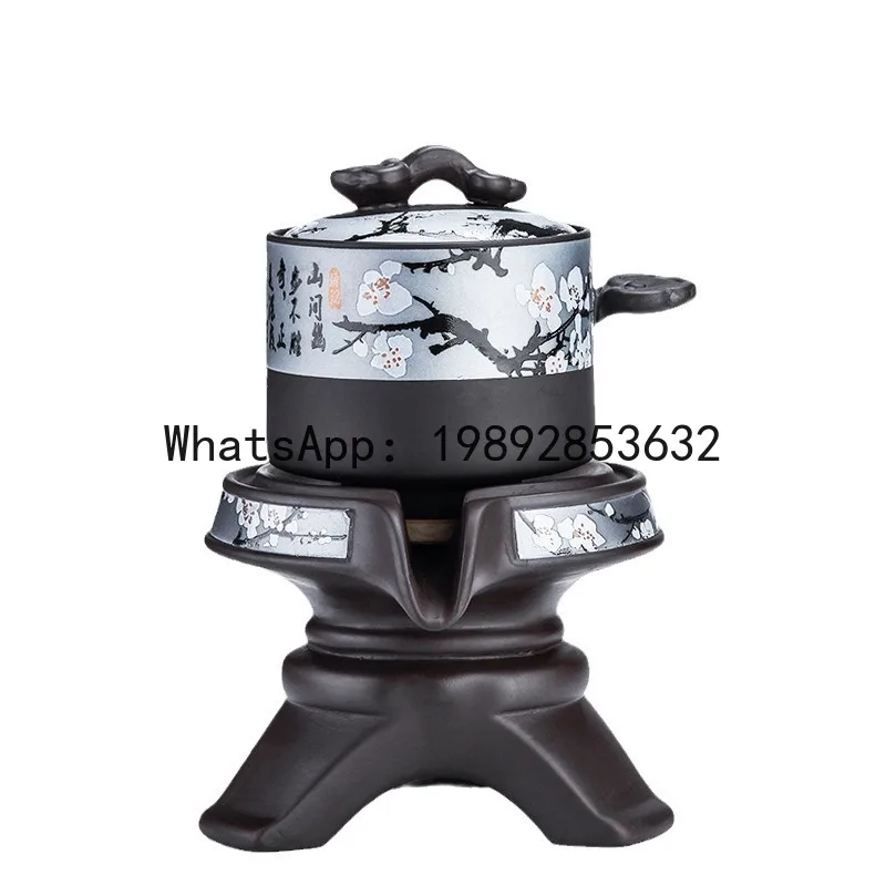 

PYJ purple sand lazy tea making artifact rotating automatic teapot creative tea making accessories kung fu tea set