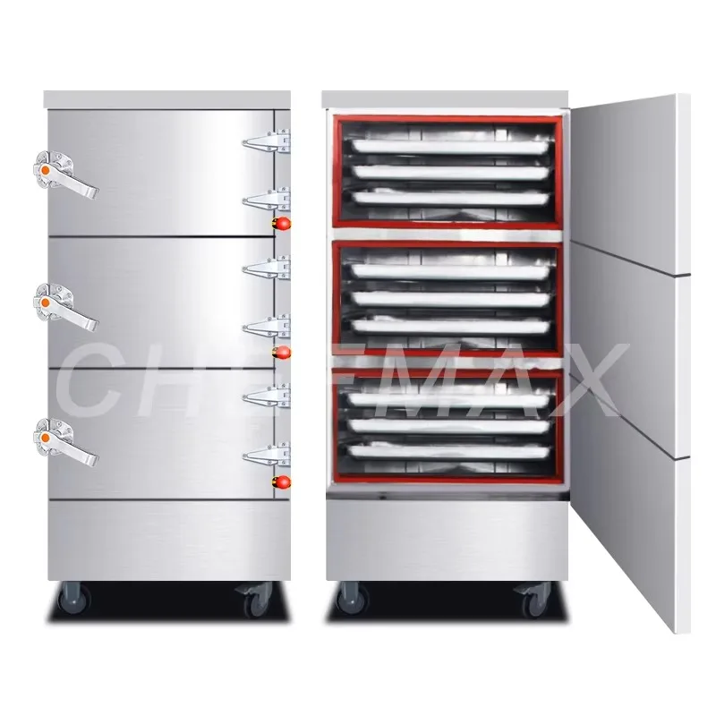 Commercial Electric Gas Food Rice Stainless Steel Steamer Steam Cabinet for Cooking Food