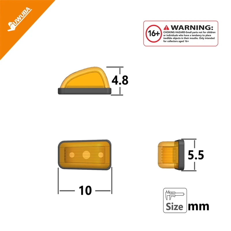 Lumières latérales LED pour camion à benne basculante RC, lampe de Position pour 1/14 Tamiya pour SCANIA 770S R620 pour BENZ pour Arocs TGX LESU, accessoires de voiture