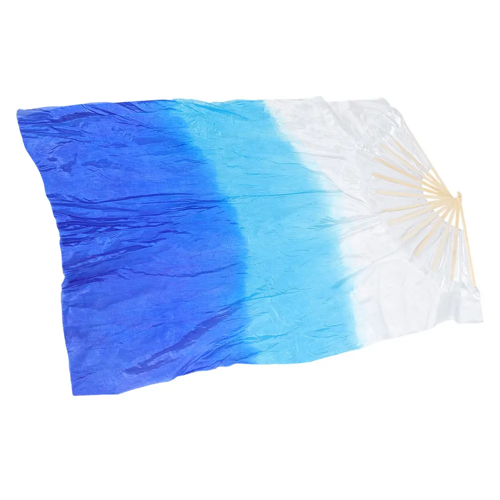 

Dance Fan Large Durable Folding Wood Cloth Colorful Practice Fan for Performance Belly Dance Yoga Dancing Fans