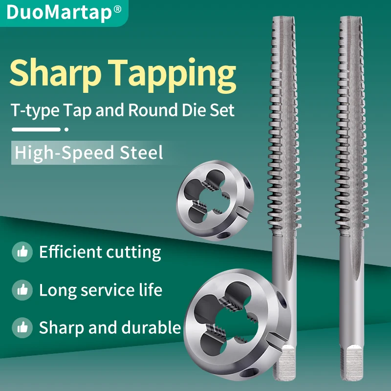 

Duo Martap 1 Set Right hand Trapezoidal thread Tap and Die set TR 8 10 12 14 16 18 20 22 24 X1.5 X2 X3 X4 Metric screw taps dies