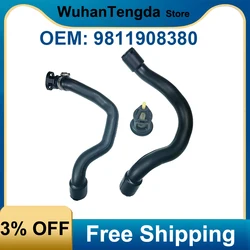 9811908380 New Turbocharger Air Pipe With Valve V763382280 for Peugeot 3008 408 508 1.6T Citroen C4L C5 DS Free Shipping