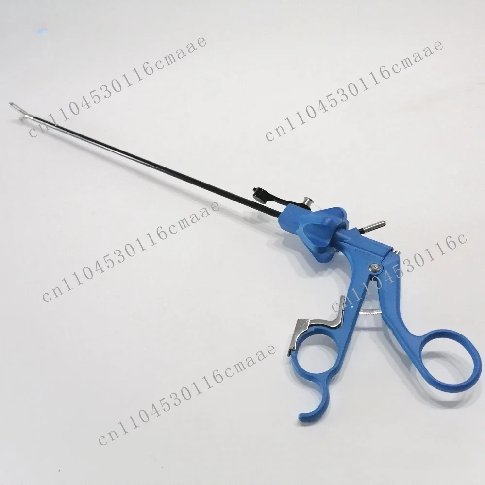 New Medical Surgical Reusable Φ5mmx330mm Blue Laparoscope Laparoscopic Grasper Dissecting Forceps Tweezers Dissectors Handle