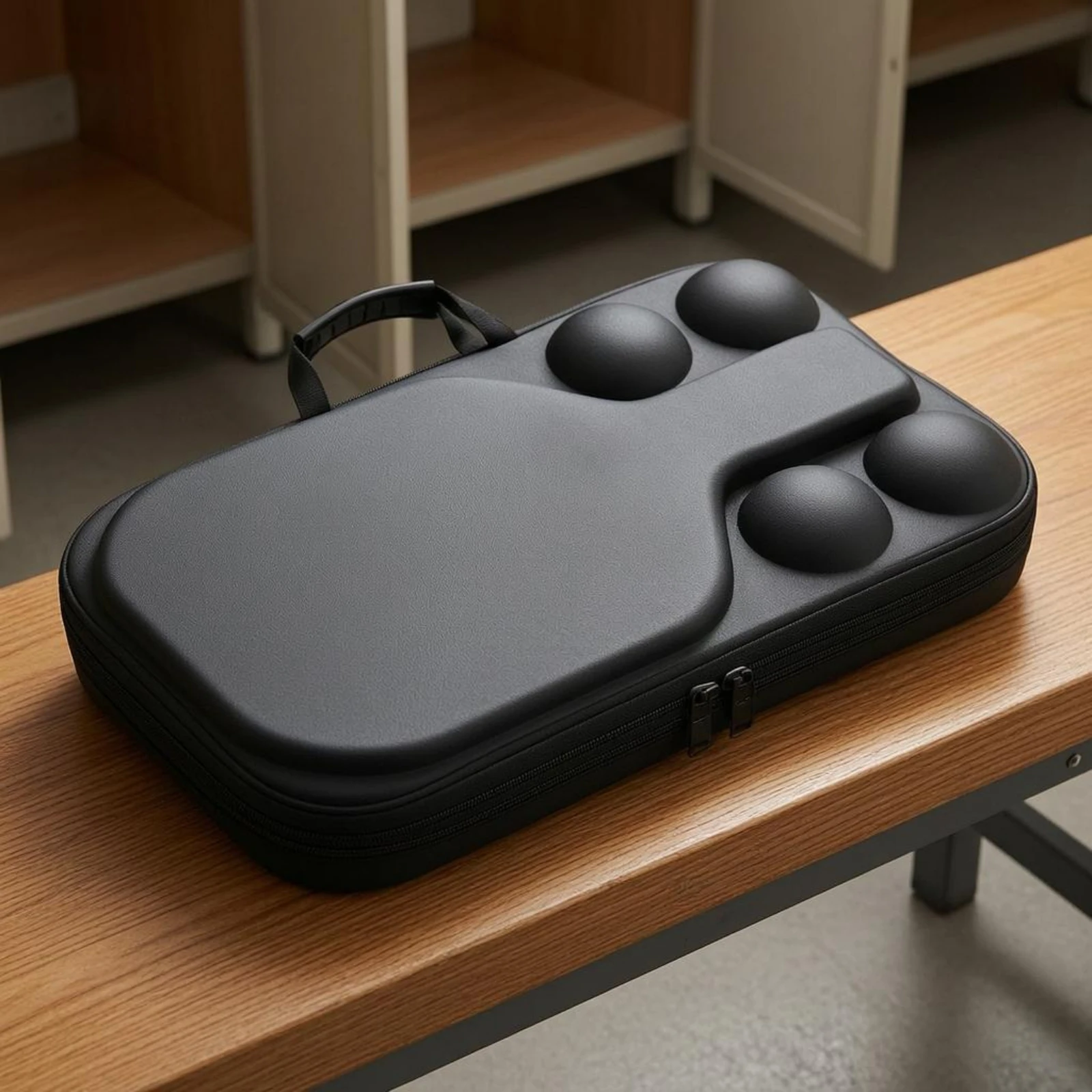 EVA Paddle Storage Bag Zip-Around Hard-Shell Pickleball Case Pickleball Paddle Case Form-Fitting Carrying Handle