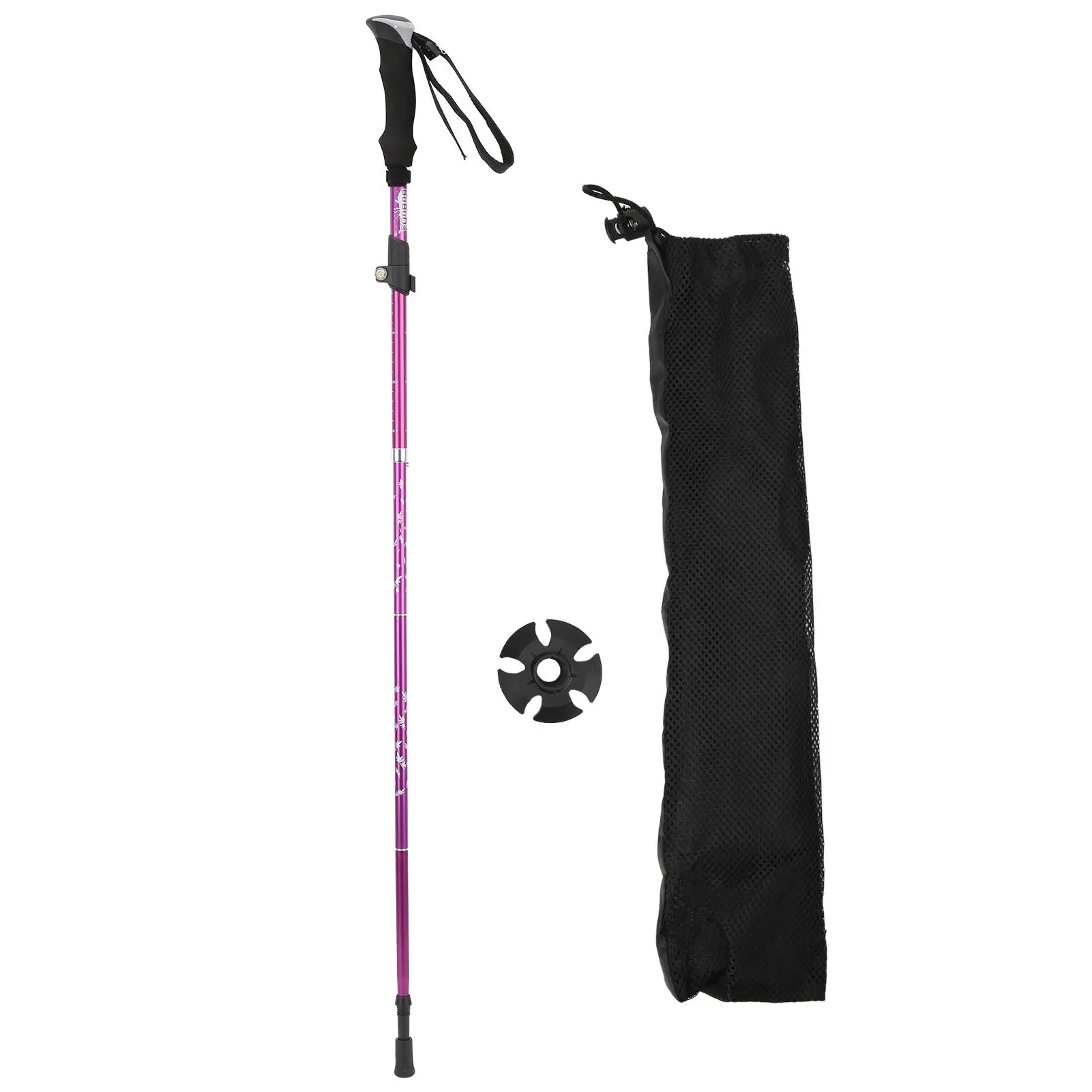 

Foldable Aluminum Alloy Walking Stick Poles for mountaineering , for hiking , Travel, for skiing