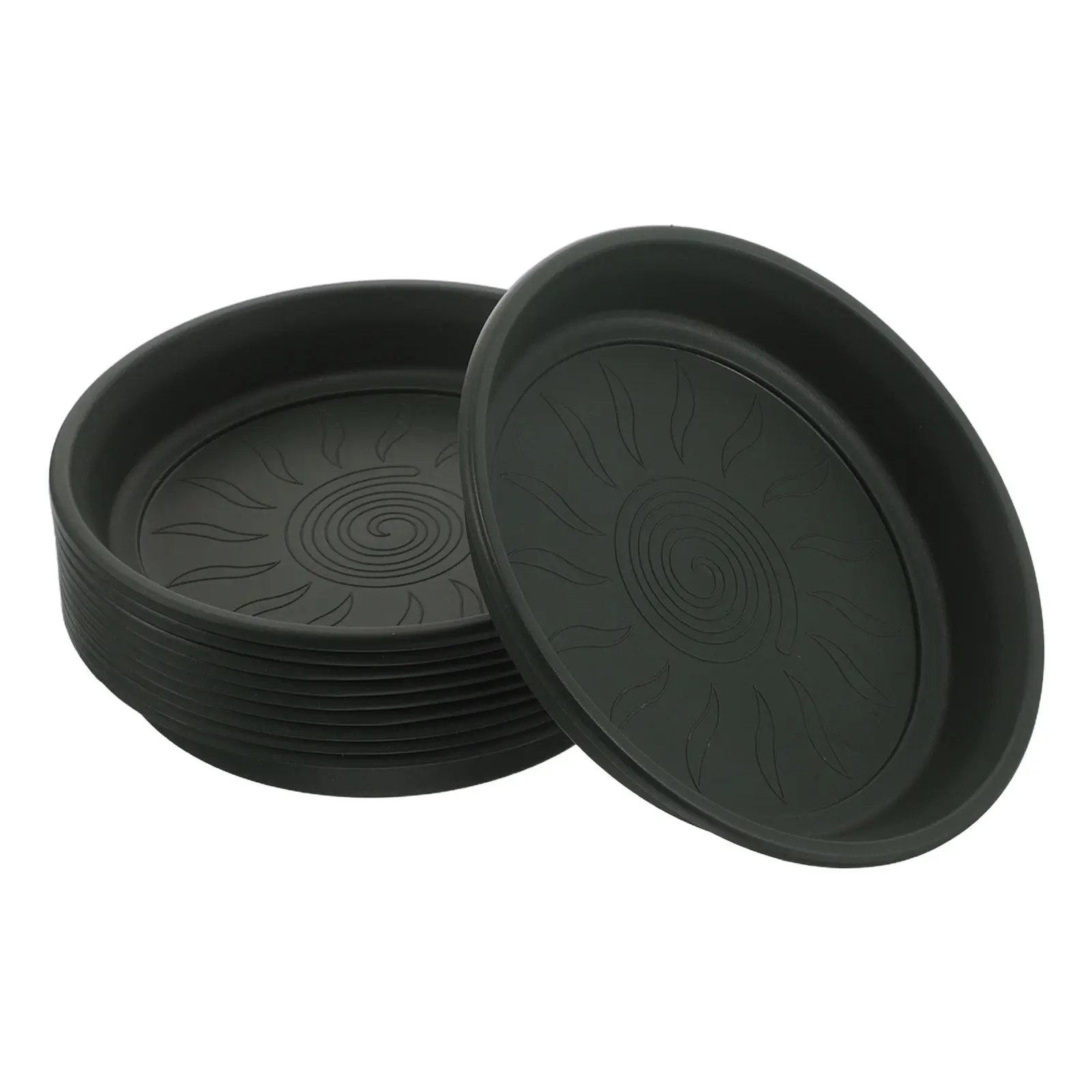 10 Pcs Plant Pots Flower Saucer Dish Bonsai Plate Black Saucers Bottom Tray Water Blumentopfhalter Tablett Trays Drip