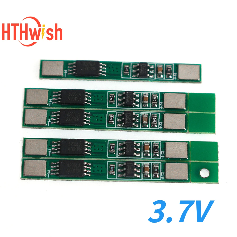 1-10PCS18650 1S 3.7V 3A Lithium Battery Overcharge Overdischarge Overcurrent Short Circuit Charging Protection Board Module BMS