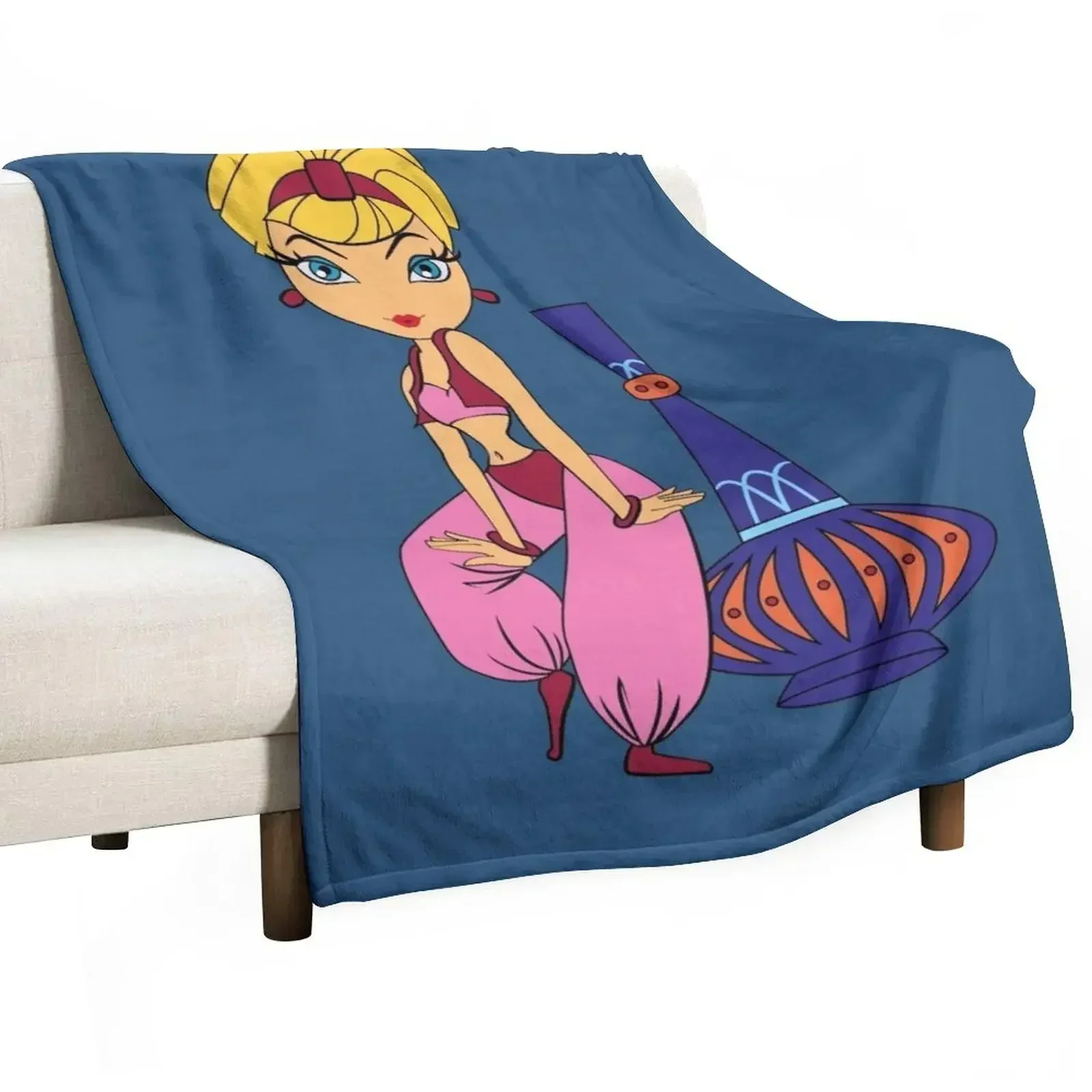 I Dream of Jeannie 2 Throw Blanket Flannel Fleece Soft Warm Throw Blanket