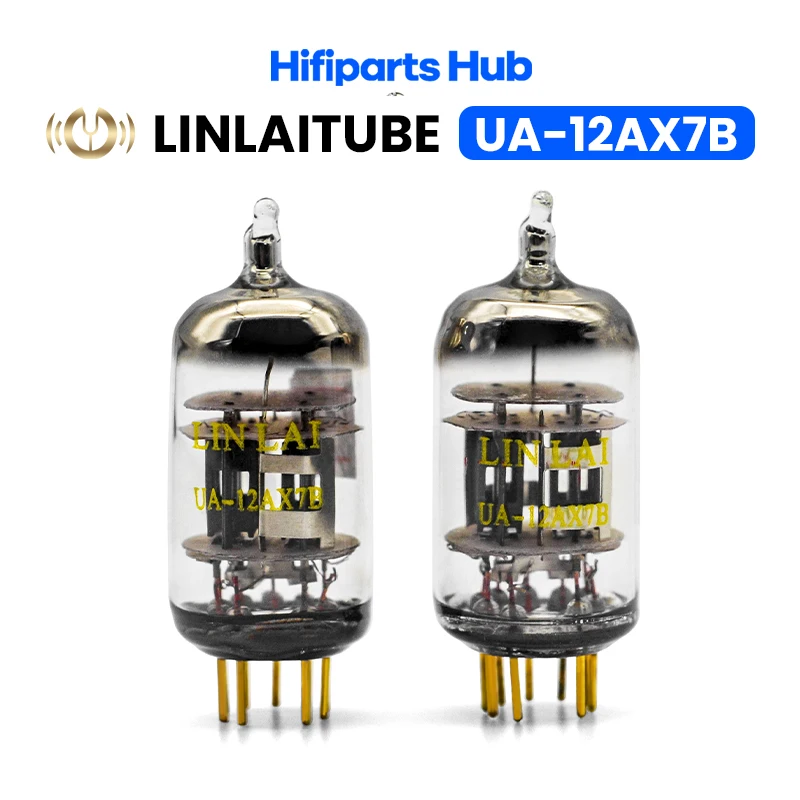 Linlai Tube Dual Triode UA-12AX7B Upgrade SHUGUANG EH MULLARD 12AX7/ECC83 High Quality Matched Pair with Gift Box