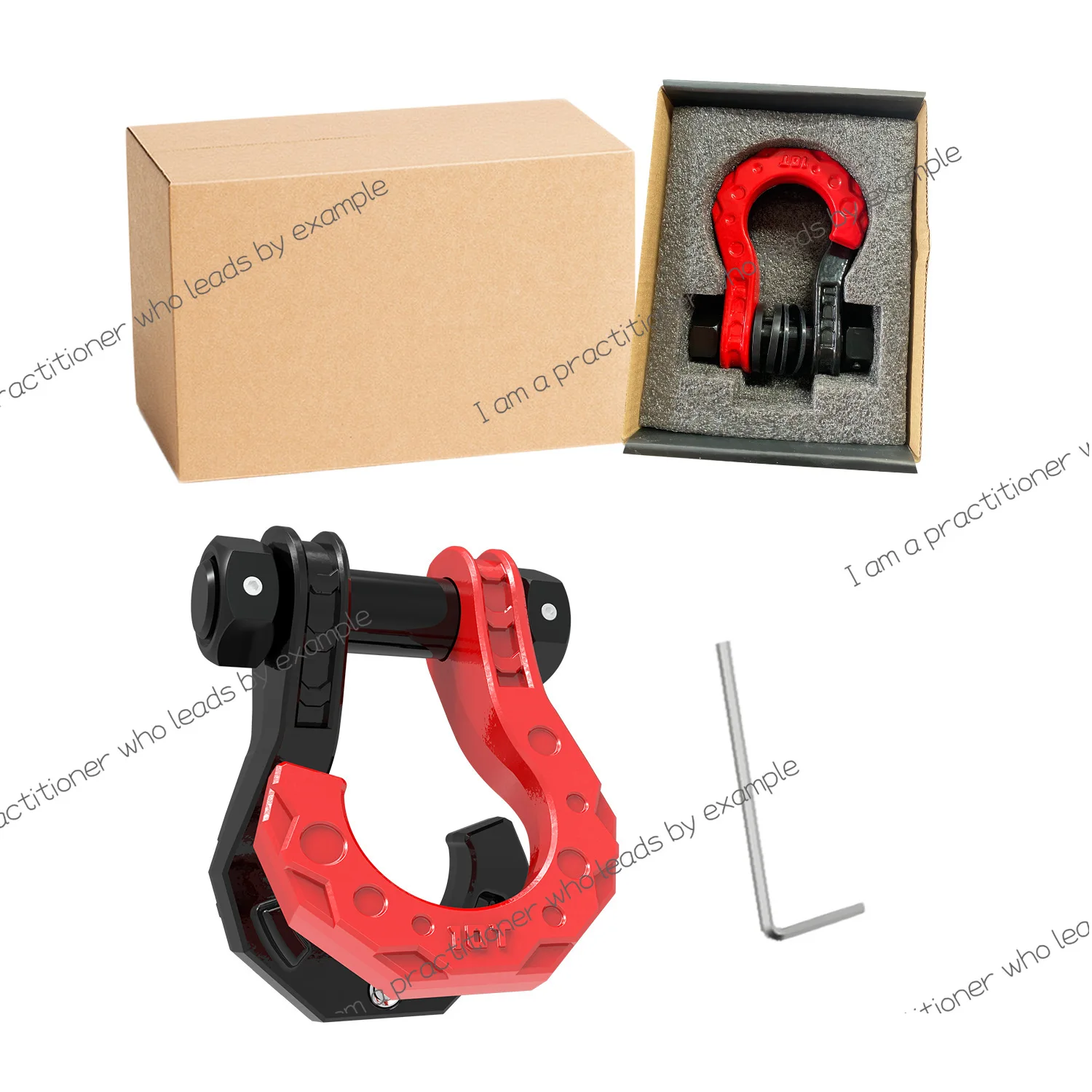 

Off-road split shackle, forged upper and lower split trailer hook Longfeng new 3/4U hook