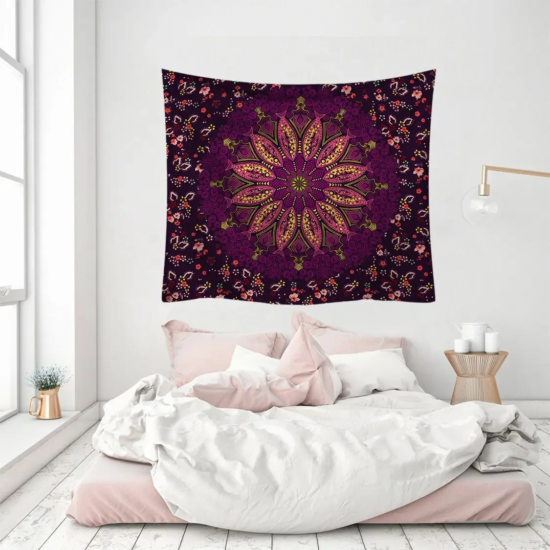 1 Stück Mandala-Wandteppich für Heimdekoration, Wandbehang, Strandtuch, Sport, Freizeit, Meer, Outdoor, Stranddecke und Matte