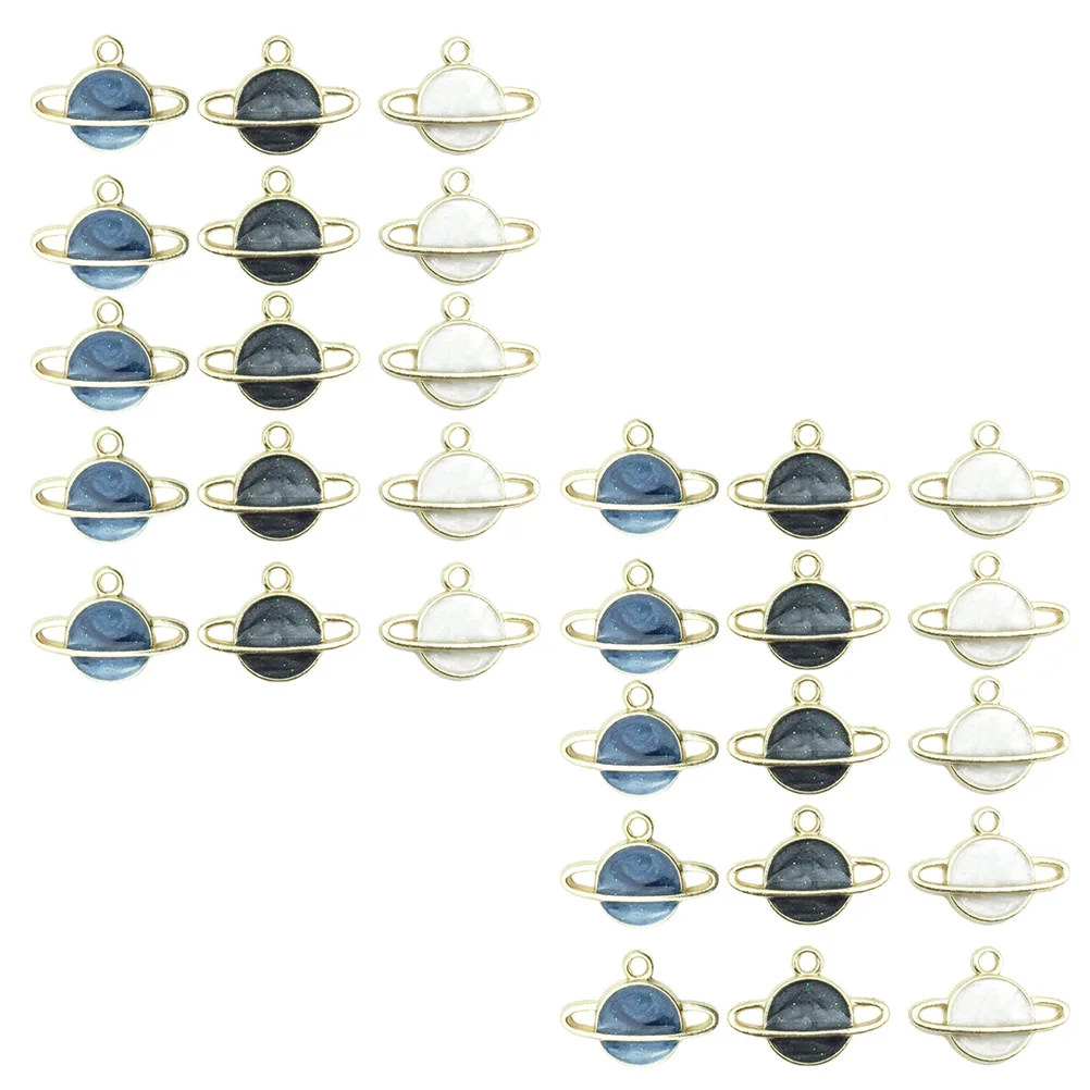 

60 Pcs Necklace Pendant Accessories Globe Manual Charm Charms Pendants for Jewelry Making