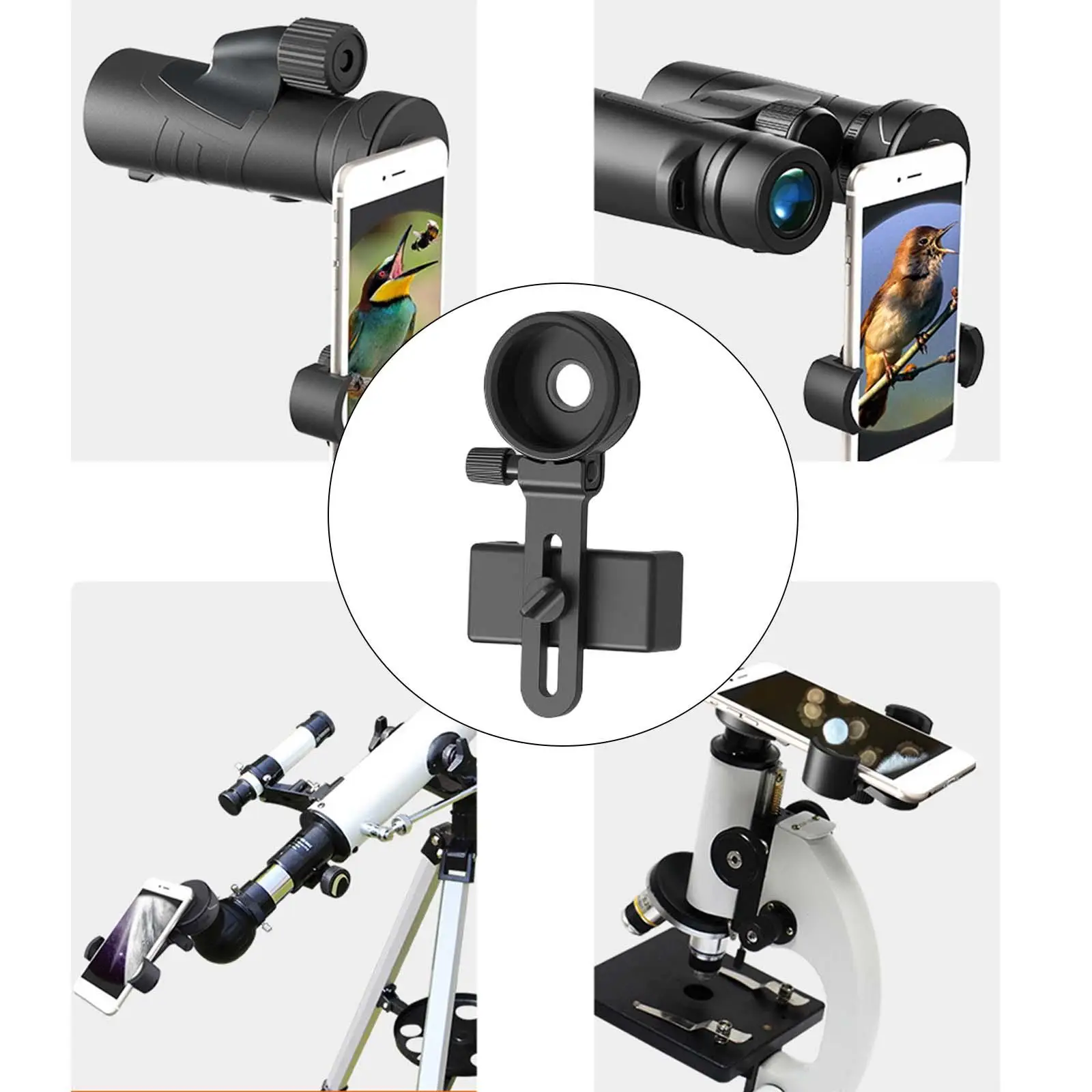 Universal scope Phone Adapter Mount for Binoculars Monoculars Microscope