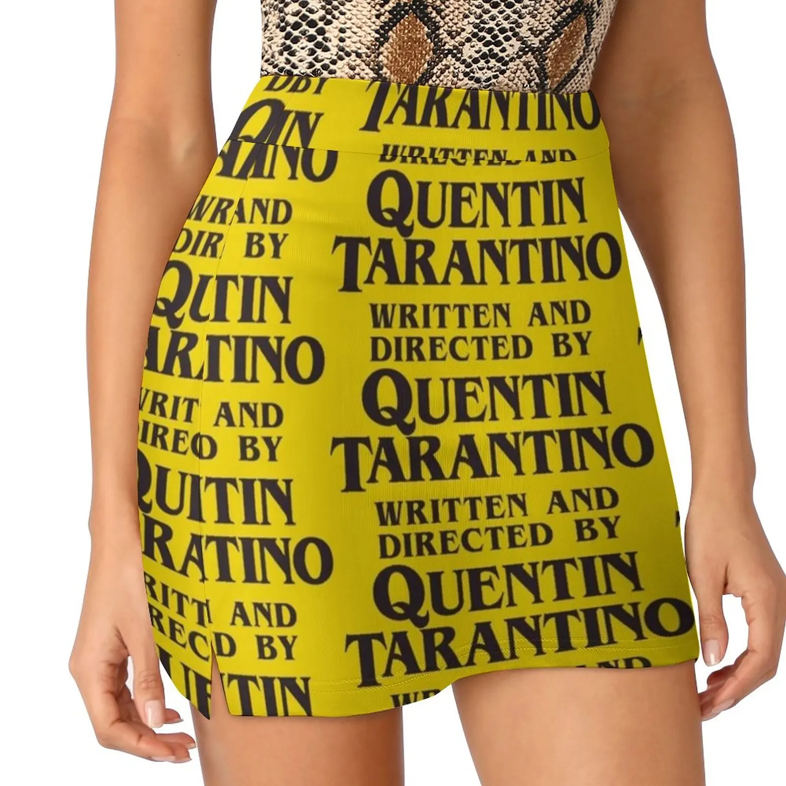 Written And Directed By Quentin Tarantino Women's skirt With Hide Pocket Tennis Skirt Golf Skirts Badminton Skirts Running