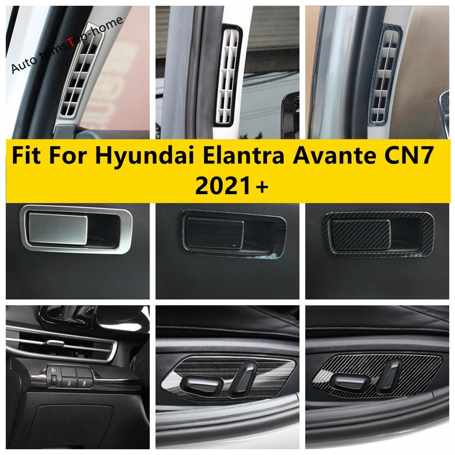 

Pillar A Head Light Lamp Glove Box Seat Adjust Button Cover Trim Fit For Hyundai Elantra Avante CN7 2021 - 2023 Car Accessories