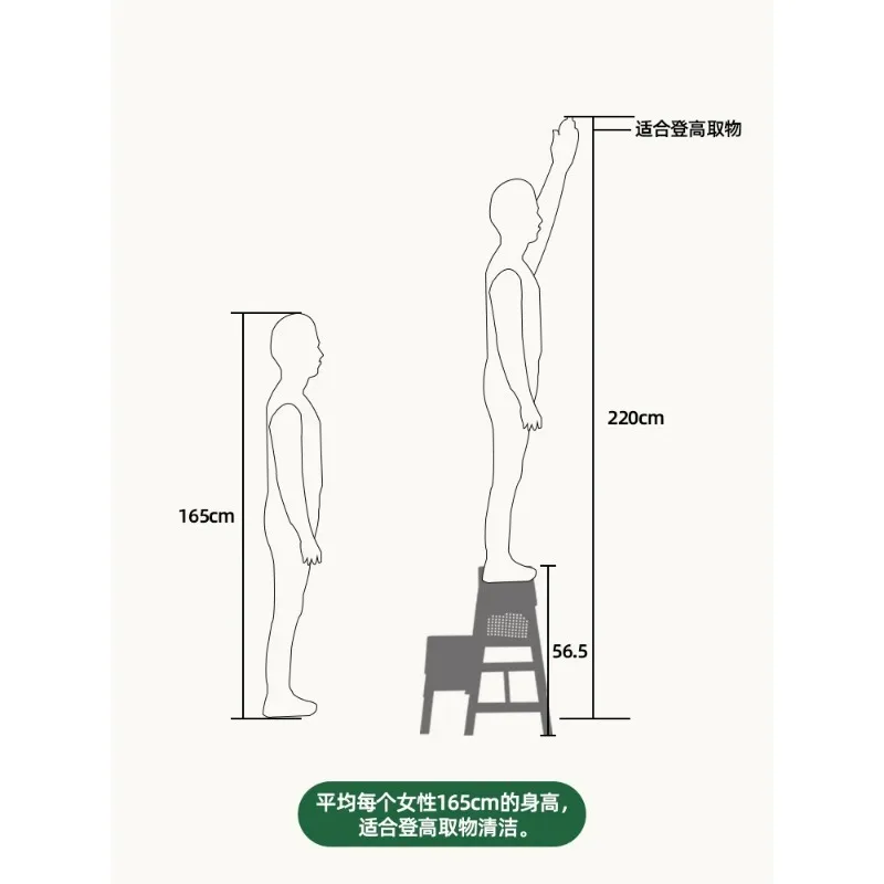 접이식 대나무 등나무 발판 다용도 사다리 의자 또는 신발 정리대