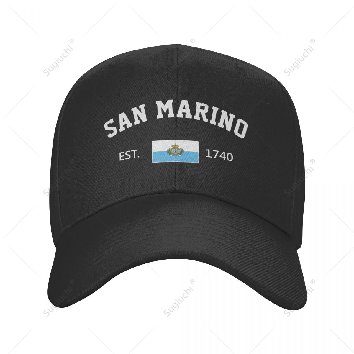 Unisex Baseball Cap SAN Marino EST.1740 Independence Day Wild Sun Shade Peaked Adjustable Outdoor Caps for Men Women