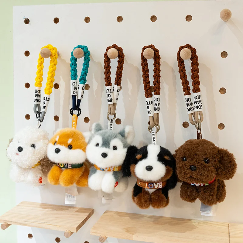 

Плюшевый брелок-подвеска в виде собачки 12 см, мультяшный, милый щенок, кукла, украшение для рюкзака и автомобиля, рождественский подарок, мягкая плюшевая игрушка-животное для детей