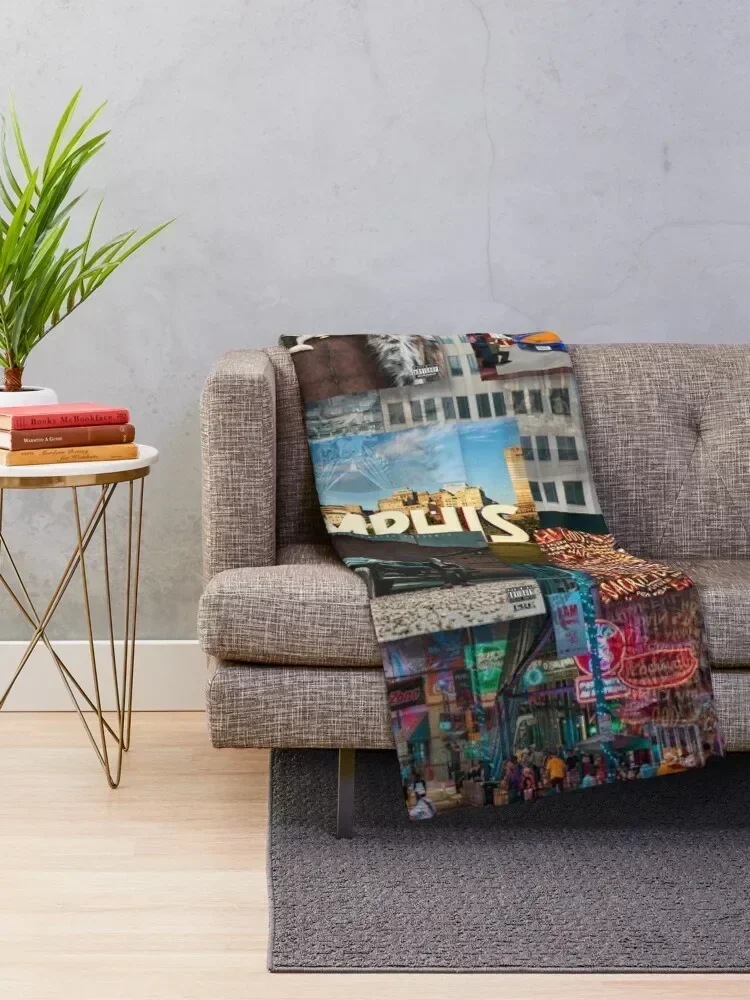 Young Dolph | Hall of Fame Collage Throw Blanket for sofa Beautifuls Sofa Blankets