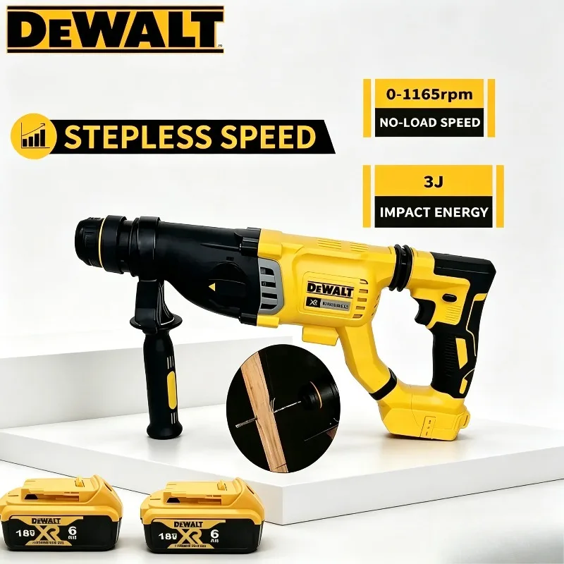 

DeWALT Impact Drill Brushless Cordless 20V Lithium Electric Hammer 3-in-1 Hand-held Rotary Hammer No battery