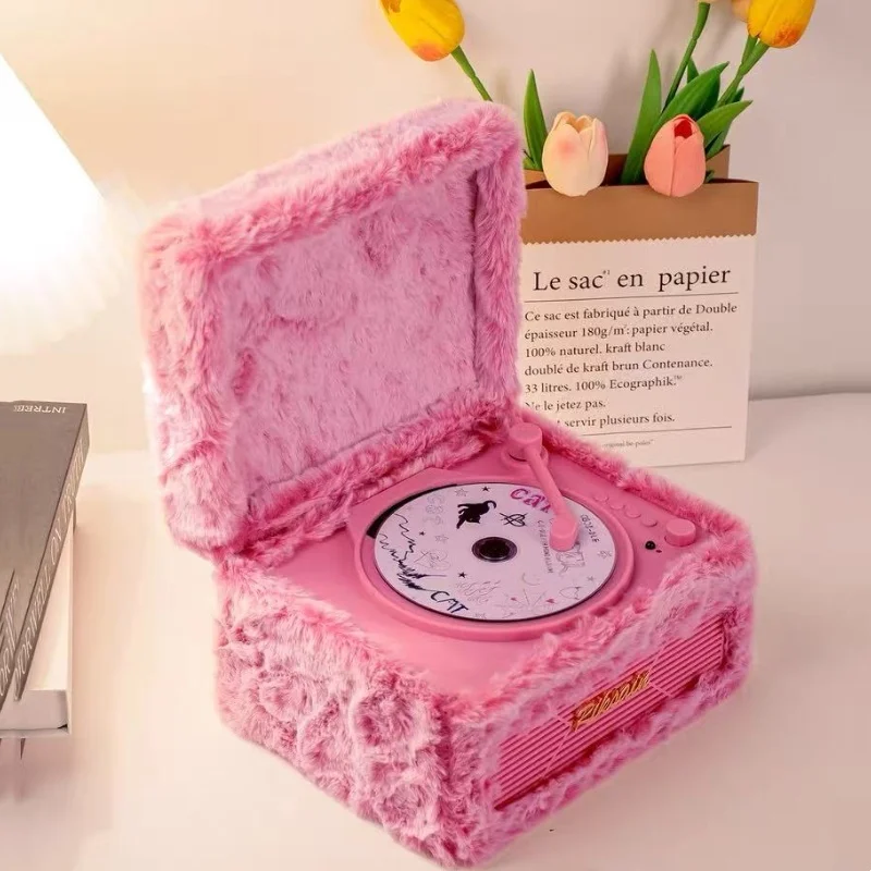 

Retro Cd Player CD Album Audio Integrated Record Player Music CD Bluetooth Speaker Portable Walkman HI-FI Lossless Sound Effects