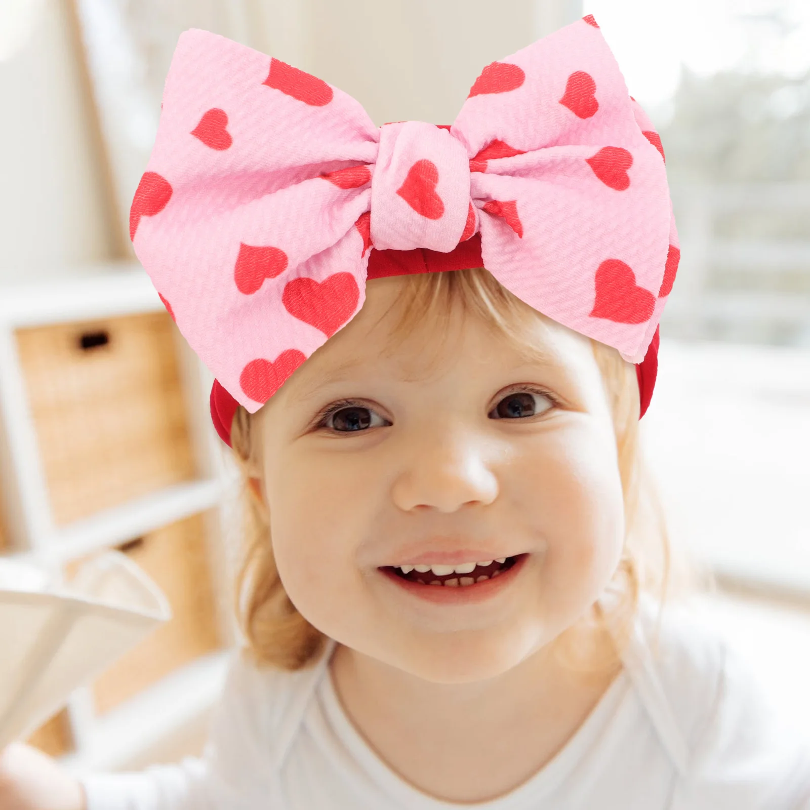 

2Pcs Big Bow Headbands for Baby Girls Soft Stretchy Hairbands Newborn Infant Toddler Hair Accessories Cute Printed Infant Hair