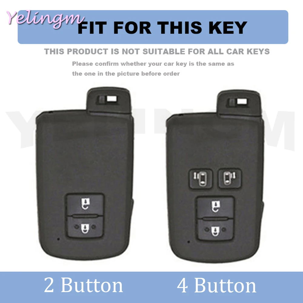 2 4 Buttons TPU Car Key Case Shell for Toyota Prius Plus Auris Avalon Verso Rav 4 Corolla 2013 Yaris Hybrid Remote Keychain