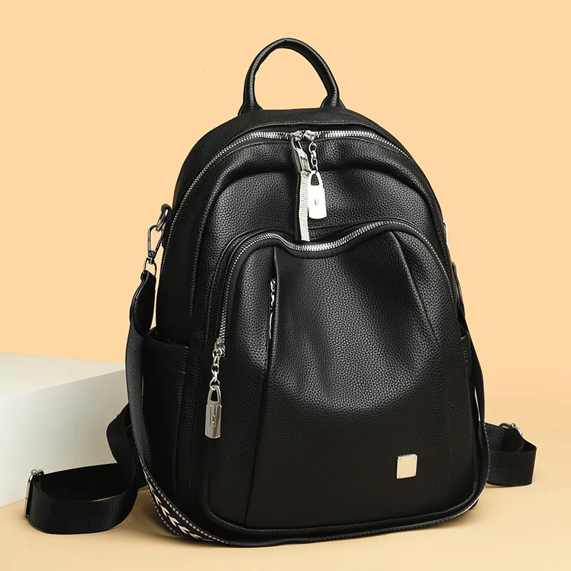 Zaino di design di lusso da donna borsa da viaggio di grande capacità borse da scuola in pelle di alta qualità di moda Casual Bagpack ragazze