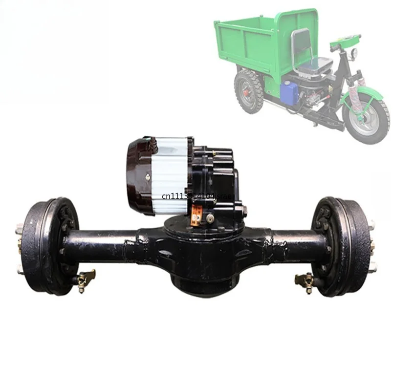 For Electric Trolley Rear Axle Motor Assembly Low Speed Chassis Accessory For Construction Site Flatbed Cart Replacement Part