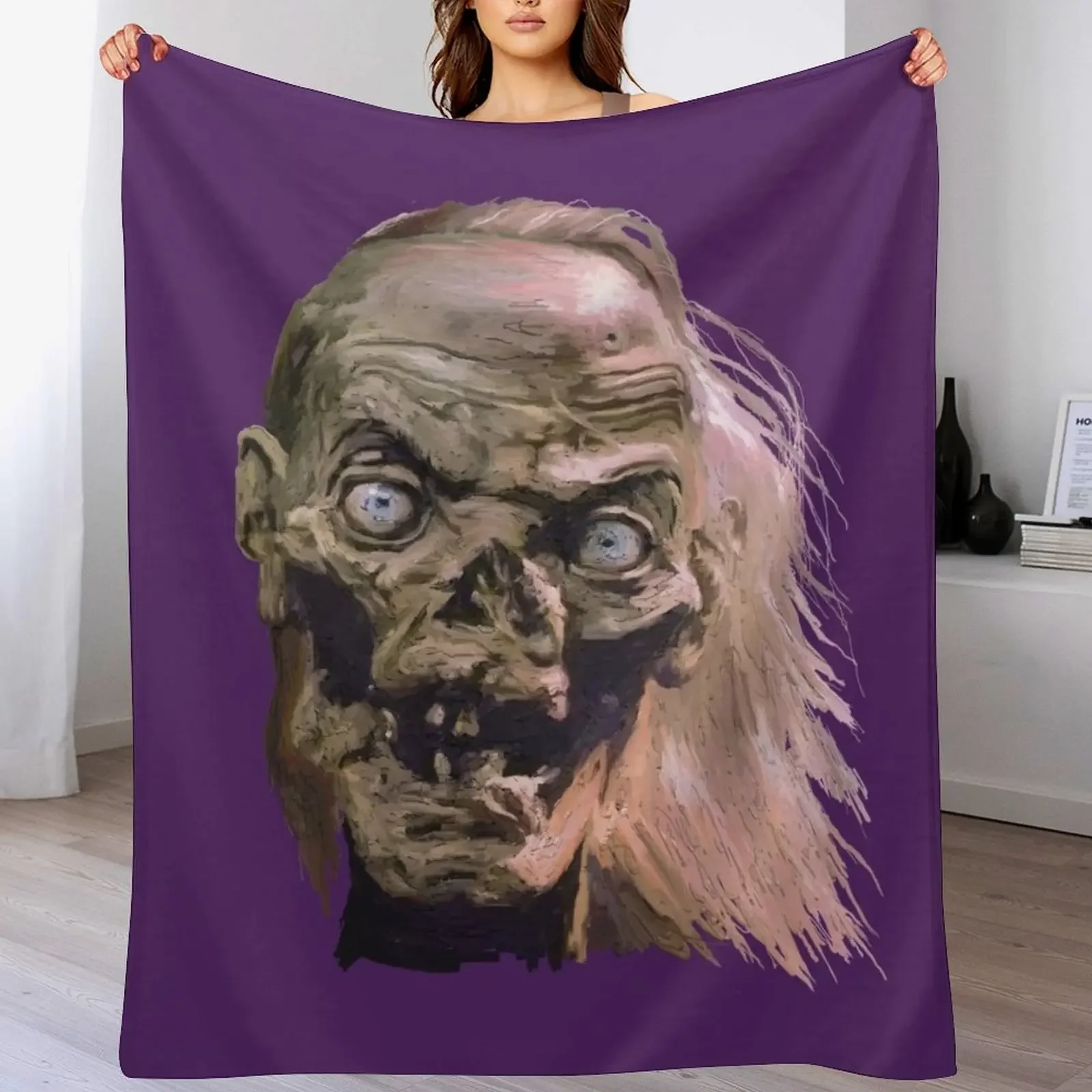 Wake up, Crypt Keeper! Throw Blanket Stylish Decor Blanket Gift for Friends Roommate