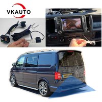VKAUTO Canbus Dynamic Trajectory Camera For VW Transporter T6 Twin Door 2017 2018 2019 backup Camera Work with discover media PQ