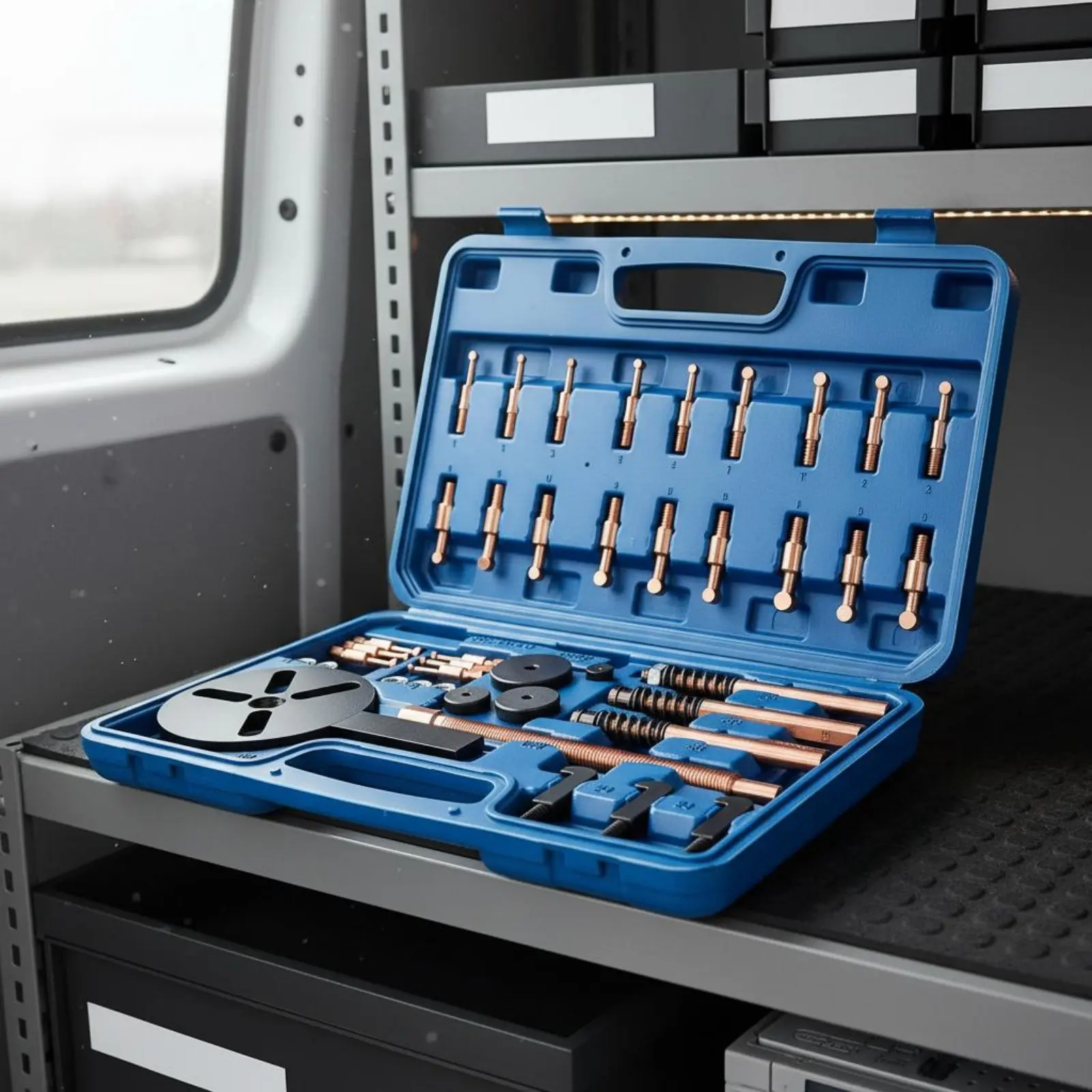 

3-Jaw Bearing Puller Set Multi-Purpose Internal Bearing Puller Kit Easy to Use Portable Case for Mechanics, Garage