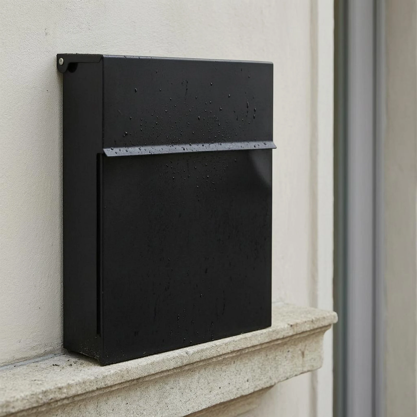 Wall-Mounted Mailbox Front Flap Metal Mailbox Postbox Easy to Install