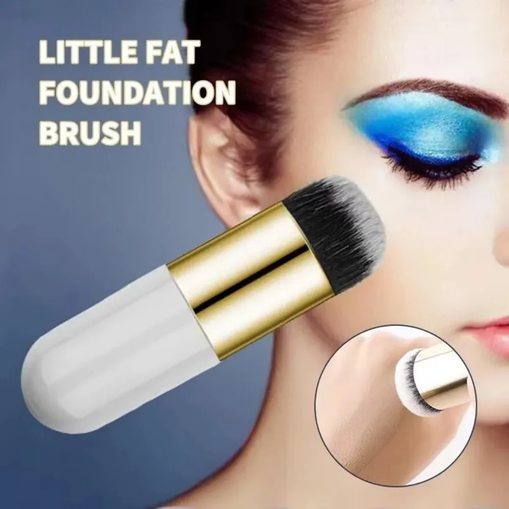 Large Small Chubby Pier Brush Foundation Make-Up Brush Mushroom Brush No Powder No Mark Foundation Professional Make-Up Brush