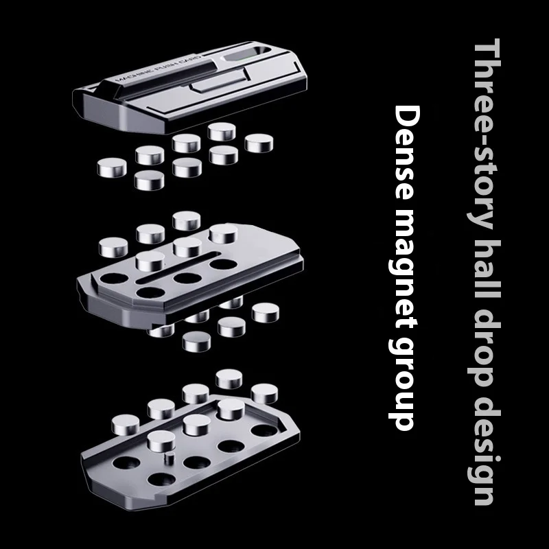 YIJOO Pulse Black Tech Fidget Spinner métal doigt haut pousser pièce jouet soulagement du Stress main pousser jouet pour la Relaxation et le plaisir