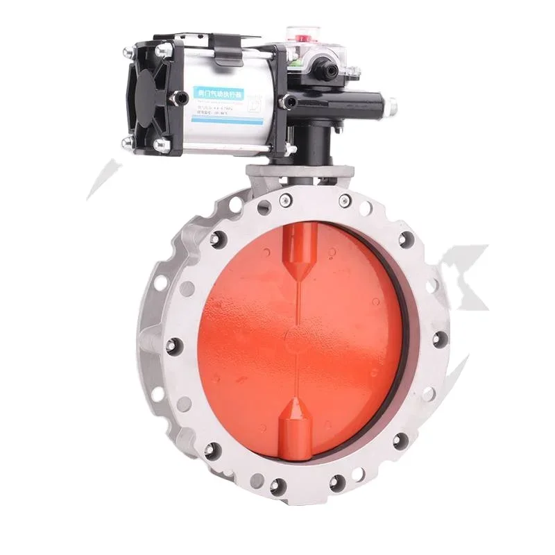 

Pneumatic Dust Butterfly Valve Factory Direct Sales CP101 Rotary Actuator VFS Aluminum Alloy Dust-proof Cement Butterfly Valve