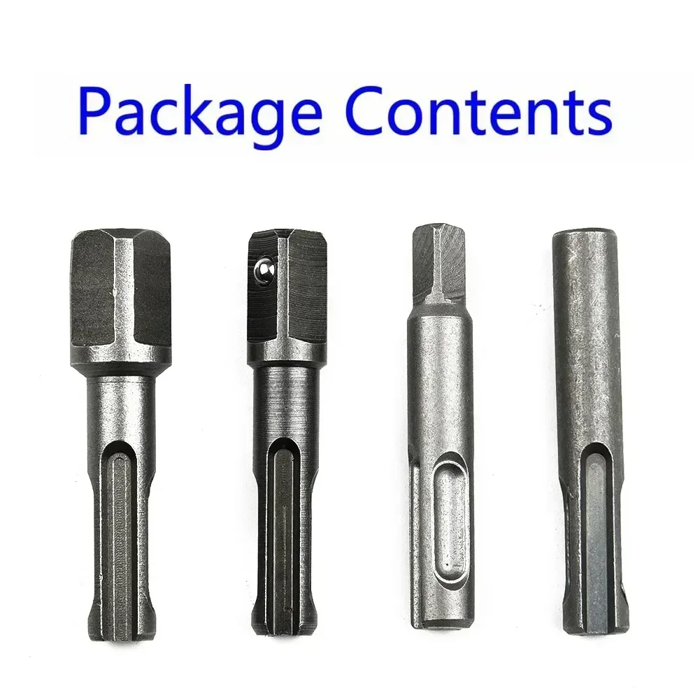 SDS-Plus Socket Adapter Set Driver Adapter Drill Bit Electric Hammer To Wrench Converter Extension Drill Bit Bar Set