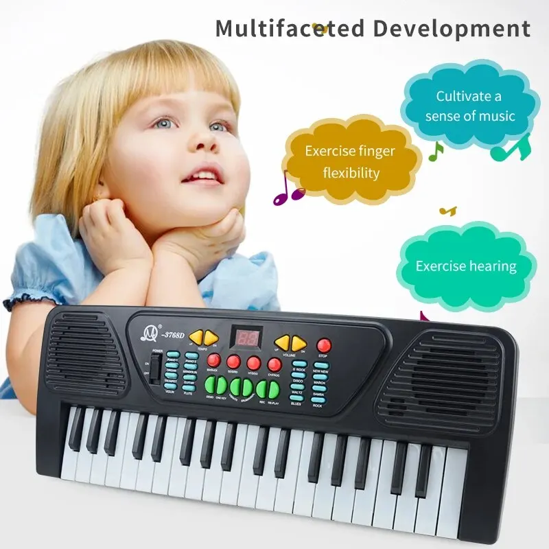 Kids Keyboard Piano, 37 Key Portable Electronic Piano for Kids, Digital Music Piano Keyboard Educational Toys