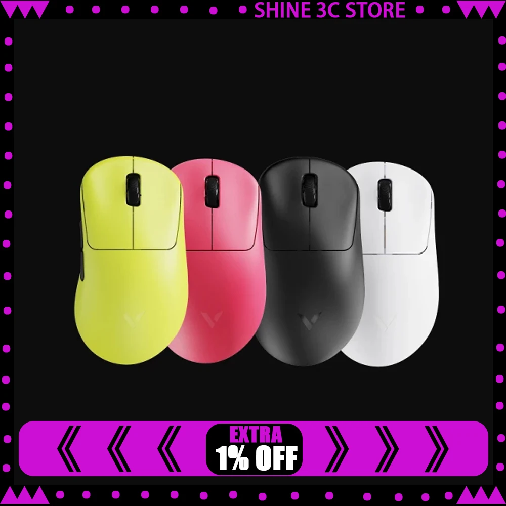 Rapoo VT3S Pro V2 Mouse Dual Mode Wireless Mice Paw3955 Sensor 8000Hz Polling Rate Lightweight Gaming Mouse PC Accessories