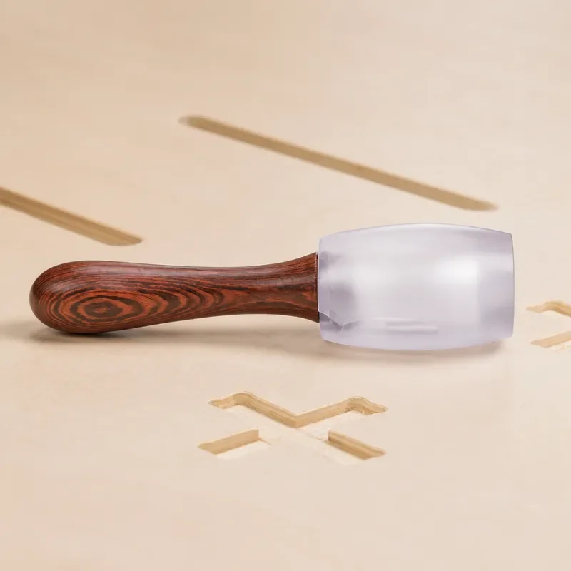 Anti Scratch Polycarbonate Woodworking Hammer Shock Absorbing Mallet for Solid Chisel Spliced Panel Furniture Installation