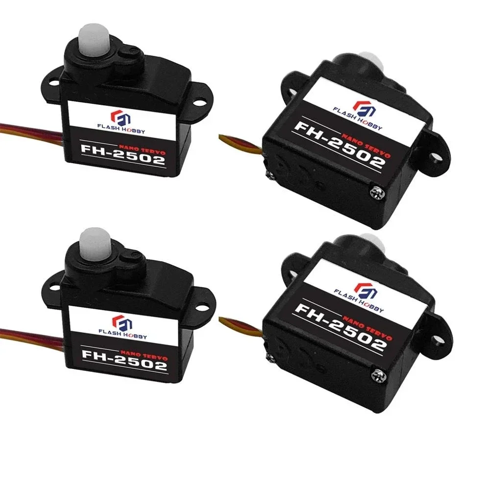 

4 шт. Flash хобби FH-2502 пластиковая шестерня Nano крошечный сервопривод 2,2 г 2 г Gotek для Trex Heli Rc Car Truck