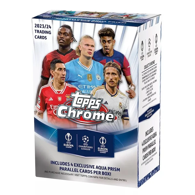 2023-24 Topps Chrome Club Competitions Caja de valor de fútbol Tarjetas coleccionables Buscar firma limitada ENVÍO RÁPIDO