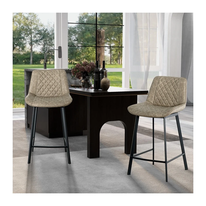

Wholesale Hot Style Luxury Modern Leather Metal Frame Steel Bar Stool Dining Room For Hotel Restaurant Dining Room