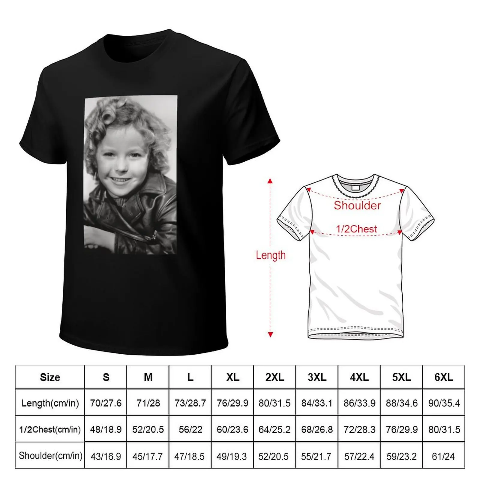 Shirley Temple Aviator Jacket Skin Tshirt T-Shirt cotton t shirt pack T-Shirt