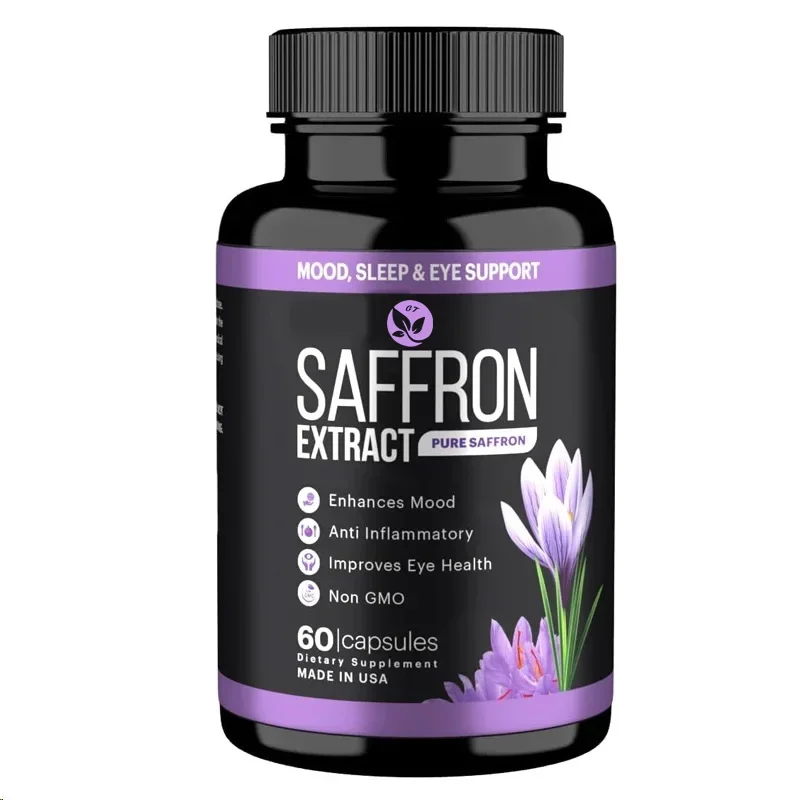 

Saffron Extract ( Milligrams) - Enhances Energy,enhances Mood, and Supports The Eyes with 60 Capsules for Both Men and Women