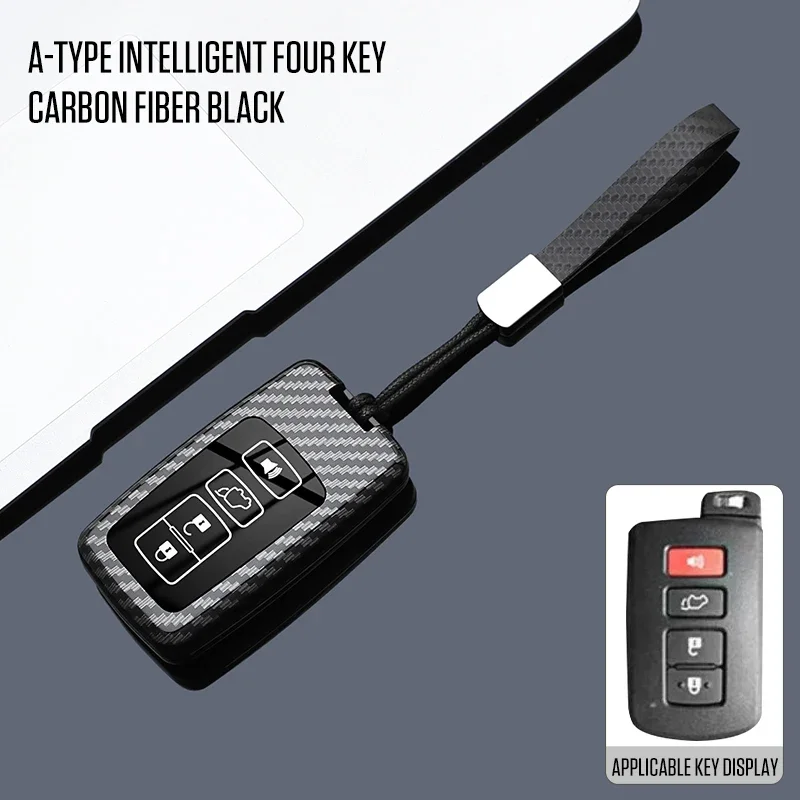 Car Remote Key Case Cover Shell Fob for Toyota Auris Camry RAV4 Avalon Yaris Verso 2013 2014 2015 2016 2017 2018 Accessories view 5
