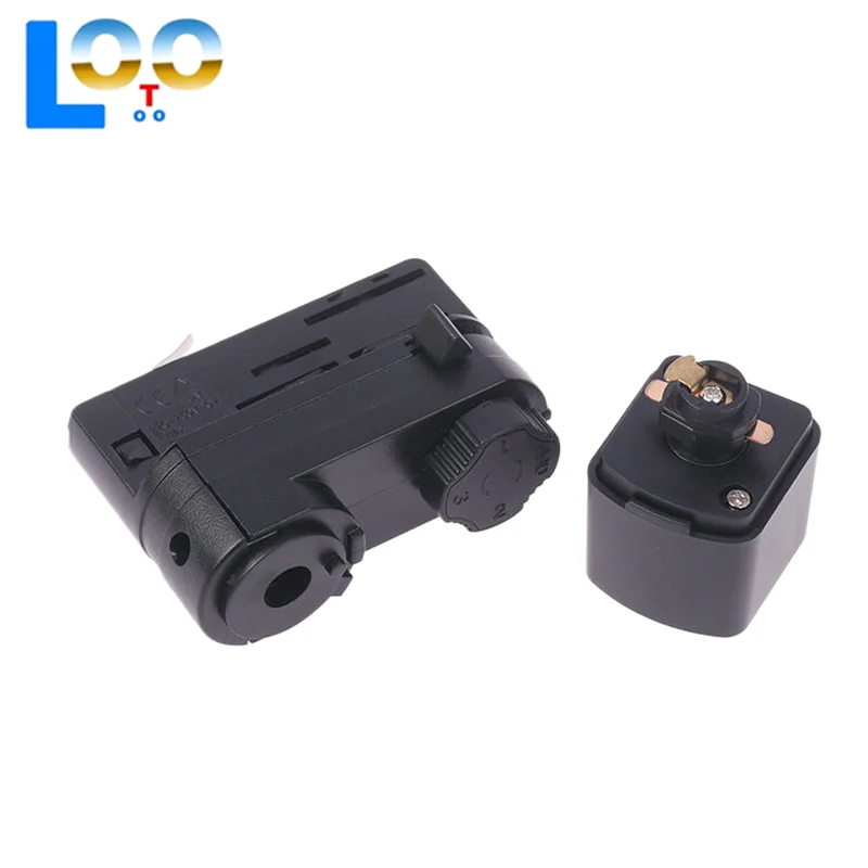 الاتحاد الأوروبي/الولايات المتحدة ثلاثة/أربعة سلك Led مصابيح المسار رئيس المسار السكك الحديدية ضوء موصل المسار رئيس محول شماعات محول