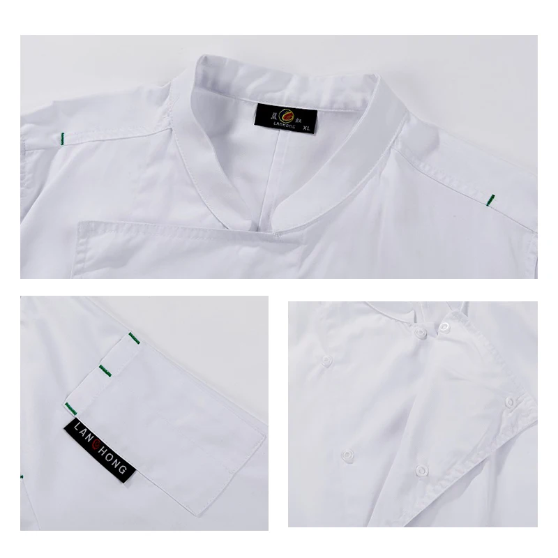 Костюм шеф-повара, одежда для готовки, топы, Рабочая форма для столовой, кафетерия, кухонная одежда, рабочая одежда для официанта, куртка для готовки