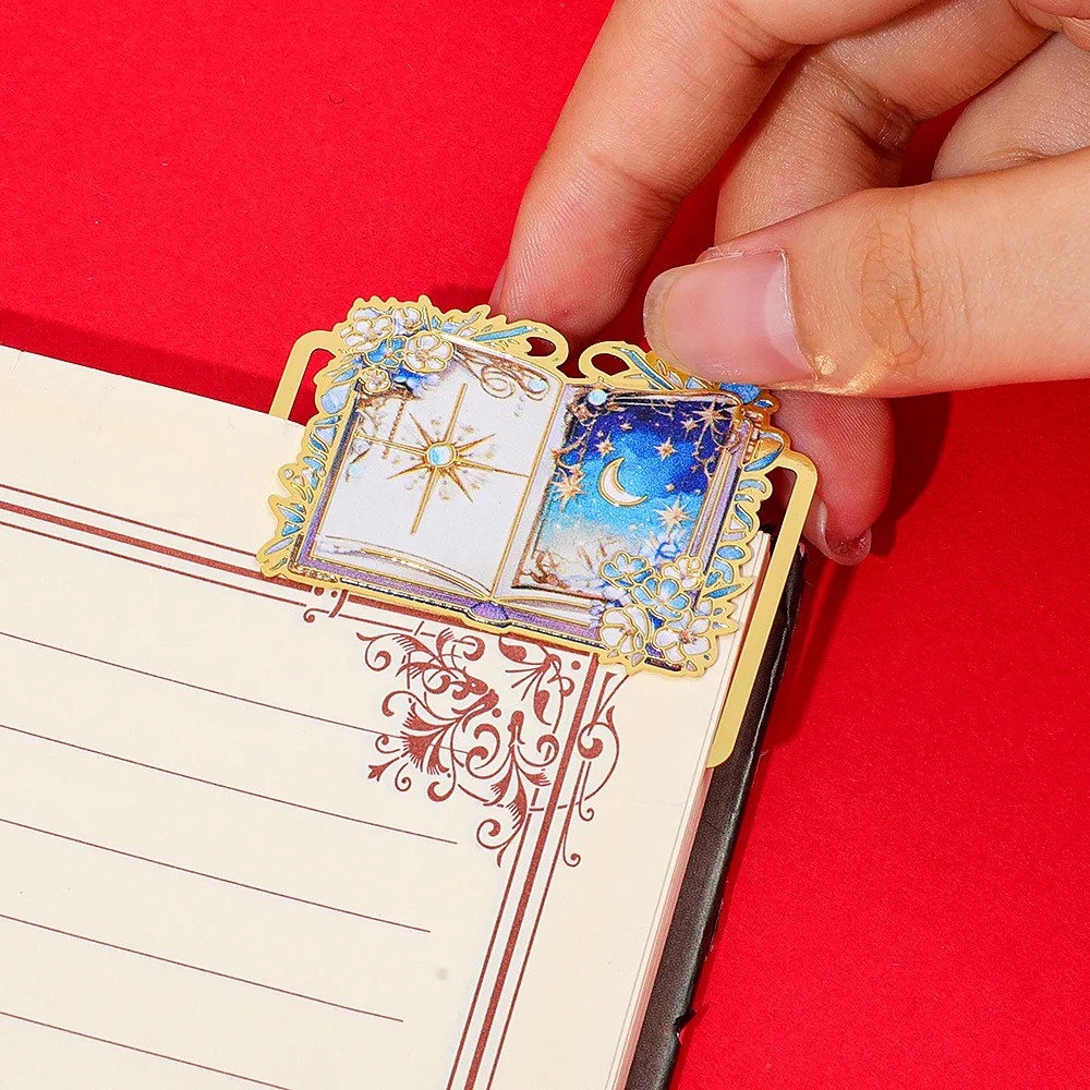 Gothic Bookmark High-Quality Metal Hollow Bookmark Book Page Clip Antioxidant Student Bookmark For Reading Students Art Lovers