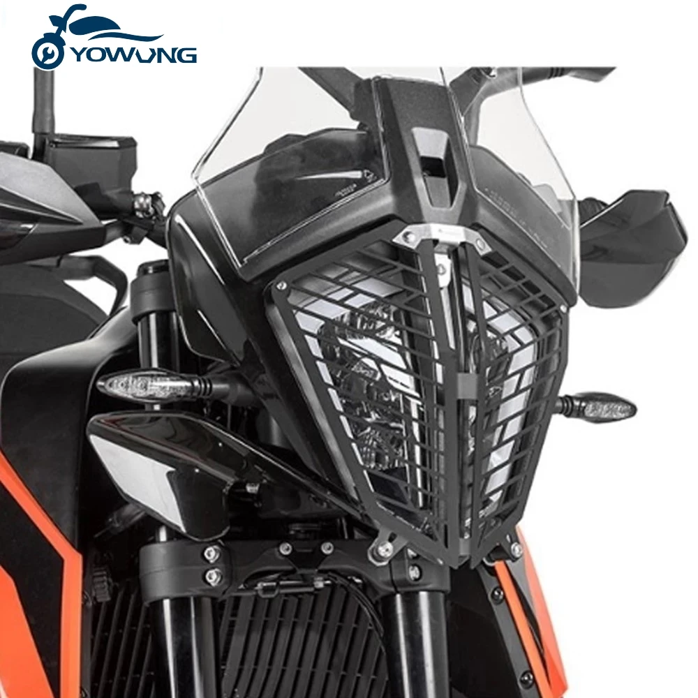 

For 790 890 Adventure S/R AdventureR 2019-2021 Motorcycle Headlamp Grill Head Light Protector Cover 890Adventure Headlight Guard